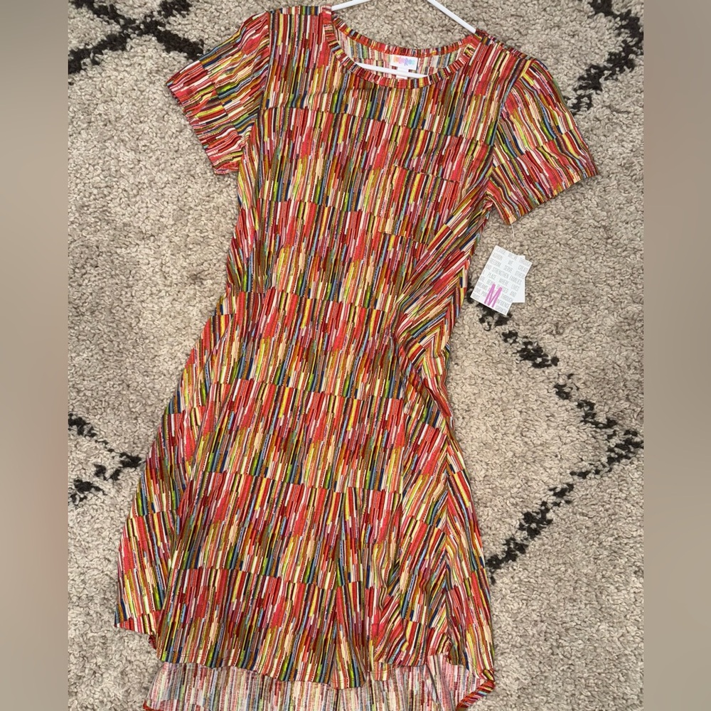 LuLaRoe Multicolor Striped Dress- Carly Style- NWT